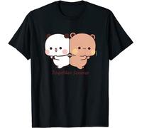 Kawaii Panda Bear Hug Bubu and Dudu Together Forever Valentines Days T-shirt unisexe, Noir , XL