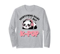 Kawaii Panda Bear Kpop Tout est nul sauf K Pop Girl Manche Longue