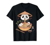 Kawaii Panda Mangeant des Nouilles Ramen Mangeant Un Panda Japonais T-Shirt