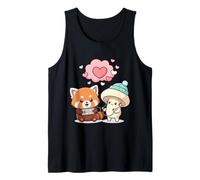 Kawaii Panda Roux Gamer Champignon Mignon Débardeur