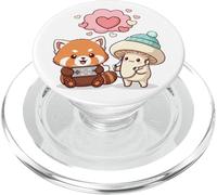 Kawaii Panda Roux Gamer Champignon Mignon PopSockets PopGrip pour MagSafe