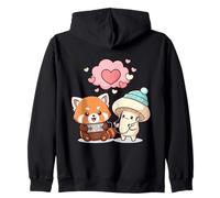 Kawaii Panda Roux Gamer Champignon Mignon Sweat à Capuche