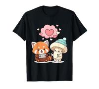Kawaii Panda Roux Gamer Champignon Mignon T-Shirt