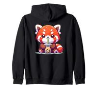 Kawaii Pandas Rouges Bubble Tea Boba Panda Rouge Sweat à Capuche