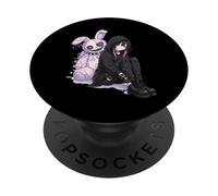 Kawaii Pastel Goth Bunny Anime Sad Emo Girl Alternative PopSockets PopGrip Adhésif