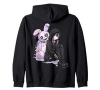 Kawaii Pastel Goth Bunny Anime Sad Emo Girl Alternative Sweat à Capuche