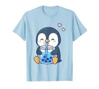 Kawaii Penguin Drinking Boba Tea Cute Bubble Tea T-Shirt