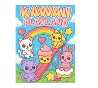 Kawaii Playland: Adorable Kawaii Coloring Adventures for Kids Ages 6-12