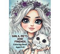 Kawaii Princess Coloring Book for Girls Ages 4-8: Cute Fashion, Pets, Accessories and Stylish Outfits to Color: An adorable coloring adventure with ... - perfect gift for girls, teens and adults