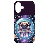 Kawaii Pug in Space: Cute Astronaut Pug Coque pour iPhone 17