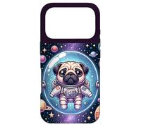 Kawaii Pug in Space: Cute Astronaut Pug Coque pour iPhone 17 Pro