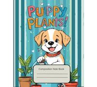 Kawaii Puppy Composition Note Book: Wide Ruled - 110 Pages - 7.5 x 9.25 Inches | Perfect for School Kids, Girls & Boys & for Back to School | Soft Matt Finish Cover