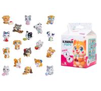 Simba Jouet Kawaii Pups – Blind Pack 4 pièces, 17 chiots à collectionner, aliment et carte inclus