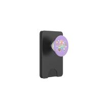 Kawaii Rainbow Bear Lettre A Pastel Animal Alphabet Initiale PopSockets PopWallet pour MagSafe
