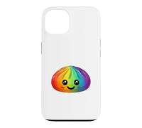 Kawaii Rainbow Dumpling Squishy Raviolo Cutie Arc-en-Ciel Coque pour iPhone 13