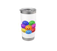 Kawaii Rainbow Dumpling Squishy Raviolo Cutie tous différents Gobelet isotherme en acier inoxydable double paroi