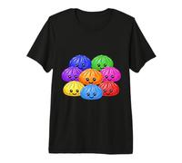 Kawaii Rainbow Dumpling Squishy Raviolo Cutie Tous différents T-Shirt Haut de Gamme