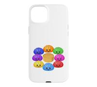 Kawaii Rainbow Dumpling Squishy Raviolo Cutie Tous et boîte Coque pour iPhone 15 Plus