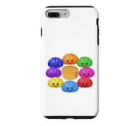 Kawaii Rainbow Dumpling Squishy Raviolo Cutie Tous et boîte Coque pour iPhone 7 Plus/8 Plus