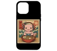 Kawaii Ramen Axolotl Gaming Anime Japonais Food Noodle Bowl Coque pour iPhone 12 Pro Max