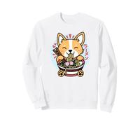 Kawaii Ramen Mignon Anime Chien Corgi Nouilles Japonaises Cadeau Sweatshirt