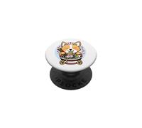 Kawaii Ramen Mignon Anime Chien Corgi Nouilles Japonaises PopSockets PopGrip Adhésif