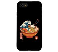 Kawaii Ramen Wave Lapins & Crevettes Nouilles Japonaises Art Coque pour iPhone SE (2020) / 7 / 8