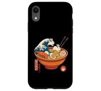 Kawaii Ramen Wave Lapins & Crevettes Nouilles Japonaises Art Coque pour iPhone XR