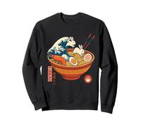 Kawaii Ramen Wave Lapins & Crevettes Nouilles Japonaises Art Sweatshirt