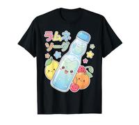 Kawaii Ramune Bouteille Soda avec de Jolis Amis Agrumes T-Shirt Graphique avec Valeur