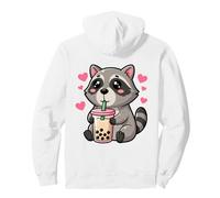 Kawaii Raton Laveur Boba Amoureux du thé Art Animal Mignon Sweat à Capuche