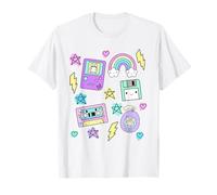 Kawaii Retro 80's 90's Gamer Cassette Vêtements pour femmes T-Shirt