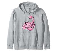 Kawaii Scorpion Zodiaque Rose Scorpion Mignon Astrologie Sweat à Capuche