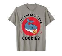 Kawaii Shark Lover J'aime Vraiment Les Amateurs de Biscuits T-Shirt