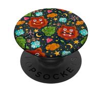 Kawaii Shisa Lion Dog Japon Okinawa Anime Mignon esthétique années 90 PopSockets PopGrip Adhésif