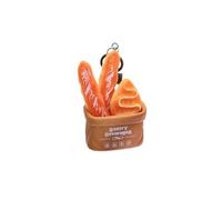 Kawaii Simulation pain Baguette porte-clés pendentif pour femmes filles mode créatif dessin animé porte-clés Couple sac décoration
