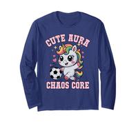 Kawaii Soccer Unicorn Cute Aura Chaos Core Score Princesse Manche Longue
