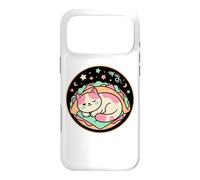 Kawaii Space Chat Sieste dans Un rêve de Coquille de Taco Coque pour iPhone 17 Pro Max