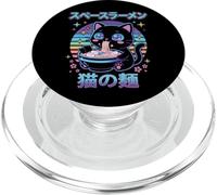 Kawaii Space Ramen Cat Japonais Noodle Anime Cosmic Cute Cat PopSockets PopGrip pour MagSafe