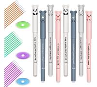 Kawaii Stylos À Encre Gel Effaçables 0.35 Mm Stylo Gel À Encre Noire Effaçable Pour L'école,Le Bureau,La Maison,Cadeau Étudiant