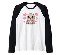 Kawaii Tarantula Boba Lover Illustration Manche Raglan