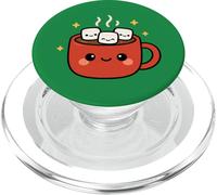 Kawaii Tasse à Cacao avec guimauves Mignon Hiver PopSockets PopGrip pour MagSafe