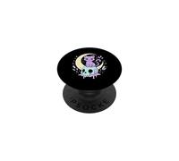 Kawaii Tête de Mort Chat Anime Manga Horreur Creepy Pastel Goth PopSockets PopGrip Adhésif