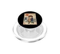 Kawaii Tirelire Zookeeper Mignon Macaque Japonais Ukiyo-e PopSockets PopGrip pour MagSafe