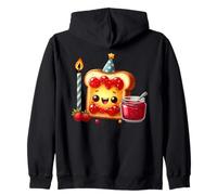 Kawaii Toast Jam Party Celebration Foodie Sweat à Capuche
