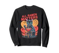 Kawaii Tout CE Qui Compte pour Les Ramen : Cat Mom Ramen Passitivement Papa Sweatshirt