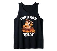 Kawaii Trick and Treat Sexy Ginger Cat Anime Girl Halloween Débardeur