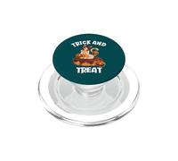 Kawaii Trick and Treat Sexy Ginger Cat Anime Girl Halloween PopSockets PopGrip pour MagSafe