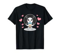 Kawaii Vinyl Record Drinking Bubble Tea T-Shirt
