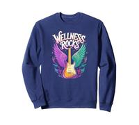 Kawaii WELLNESS ROCKS Professeur de Yoga Entraîneur Fitness Coach Mom Empower Sweatshirt